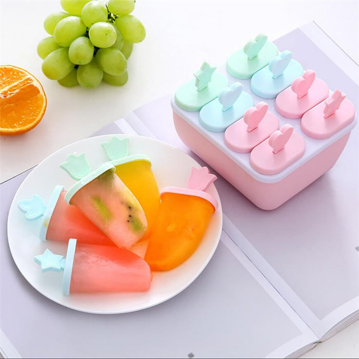 Ice Cream Mold Popsicle Maker Cute Shapes, BPA Free