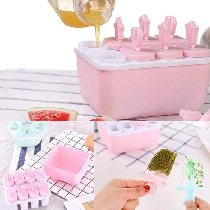 Ice Cream Mold Popsicle Maker Cute Shapes, BPA Free