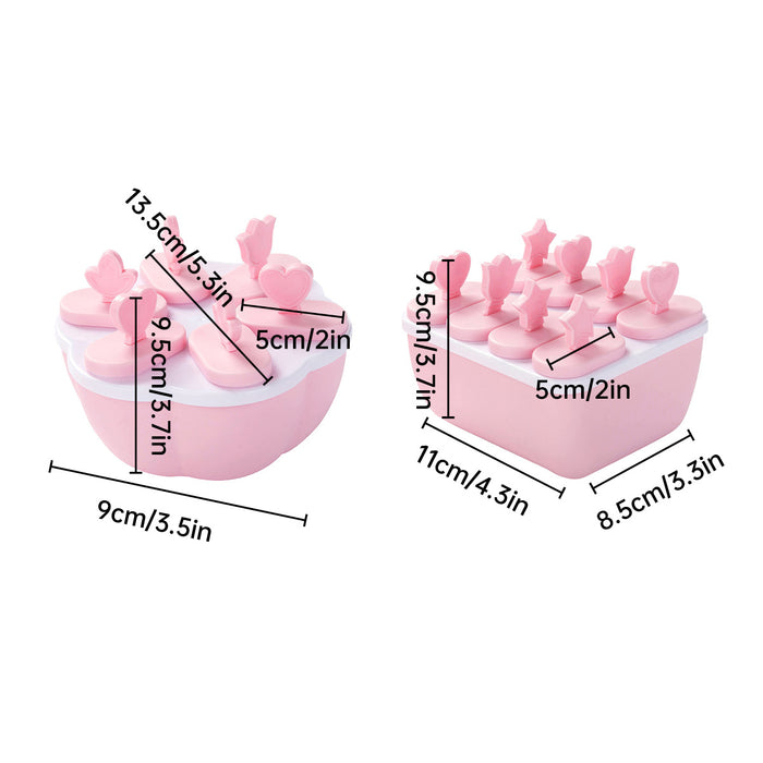 Ice Cream Mold Popsicle Maker Cute Shapes, BPA Free
