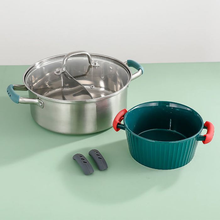 2 Pcs Silicone Pan Handle Covers Heat Resistant