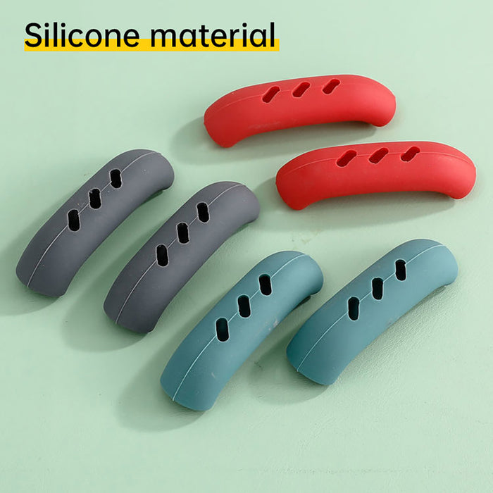 2 Pcs Silicone Pan Handle Covers Heat Resistant