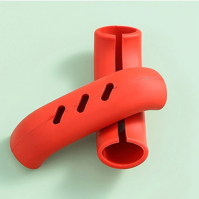 2 Pcs Silicone Pan Handle Covers Heat Resistant