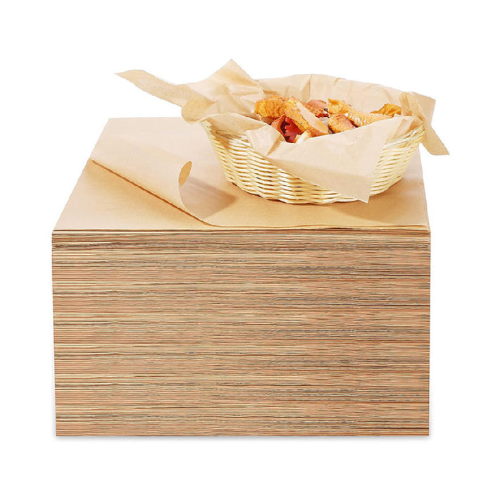 200X Wood Colour BBQ Parchment Deli Sandwich Wrap Paper Oil Paper Recycled Liner