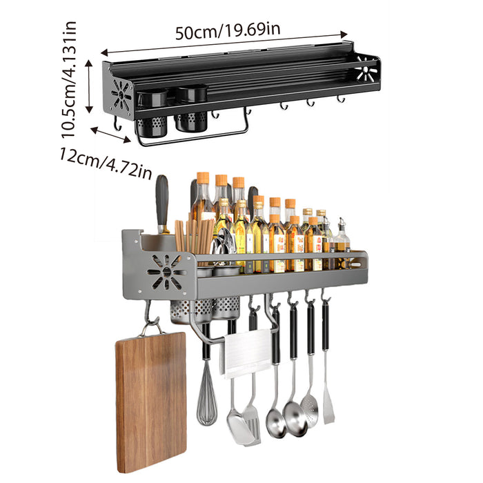 Perforation Free Kitchen Storage Rack Wall Mounted