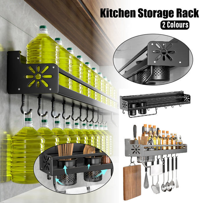 Perforation Free Kitchen Storage Rack Wall Mounted
