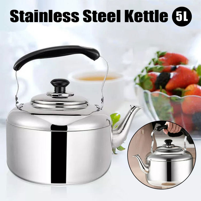 5L Stainless Steel Whistling Kettle Large Capacity