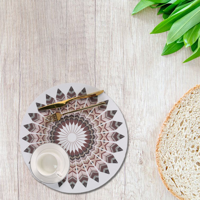 4pcs Bohemian Round Heat Resistant Dining Mat