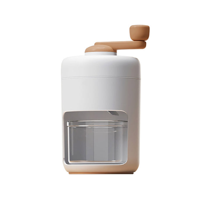 Manual Hand Crank Ice Crusher Machine Food Grade White Brown