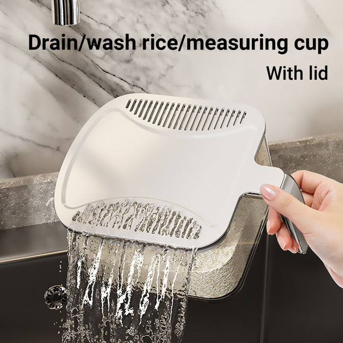 Rice Cereal Dispenser 10KG Transparent Grain Container