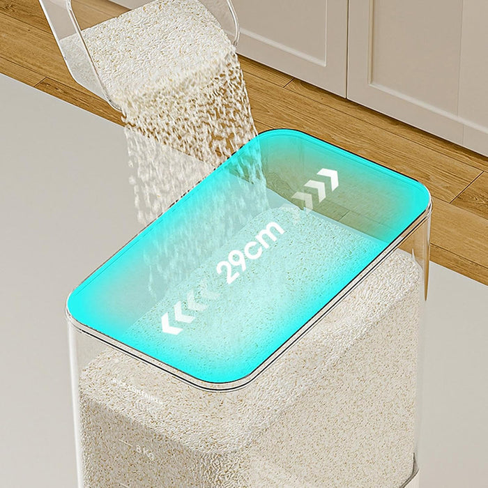 Rice Cereal Dispenser 10KG Transparent Grain Container