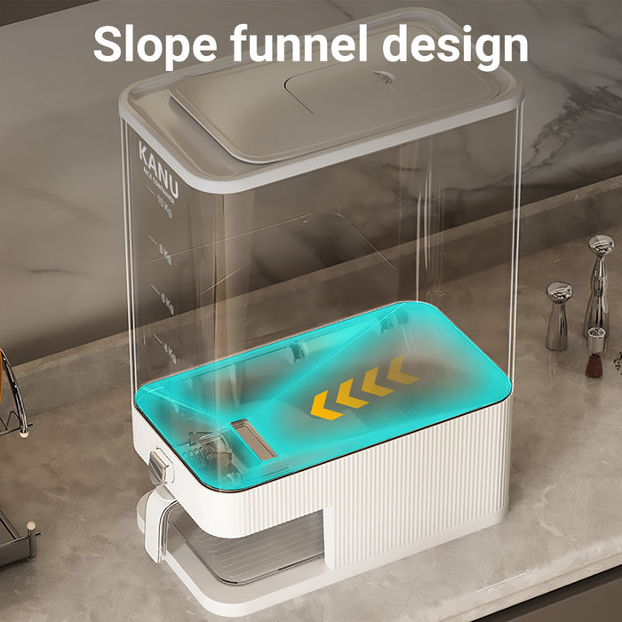 Rice Cereal Dispenser 10KG Transparent Grain Container