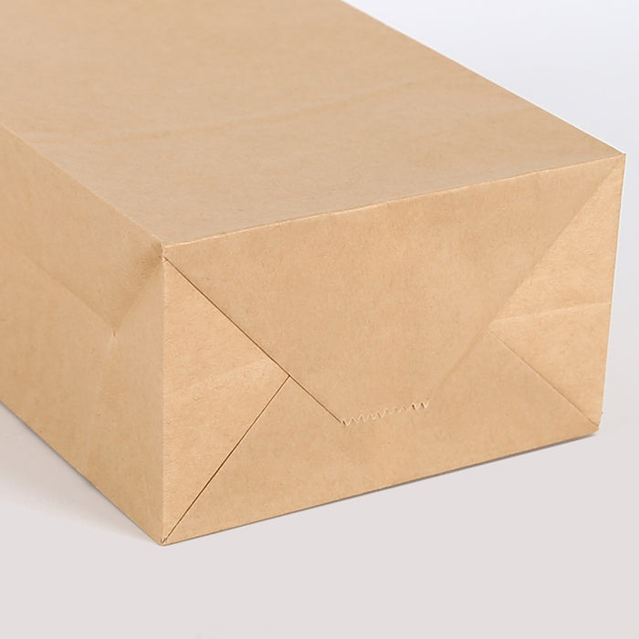 500Pcs Kraft Paper Bags Food Grade Recyclable for Bakery and Takeaway Use