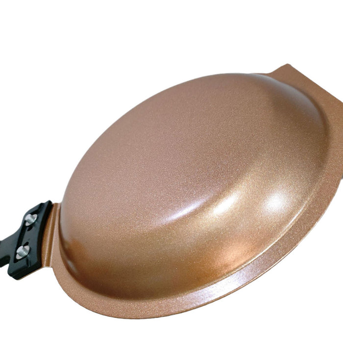 Double-Sided Folding Frying Pan Titanium Steel 18cm for Pancakes and Omelettes