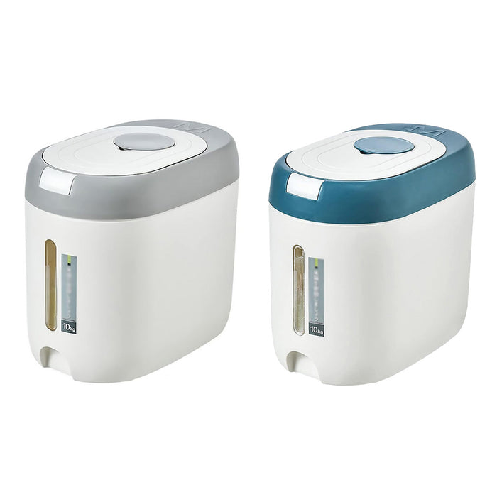 10KG Rice Storage Container with Airtight Seal and Scale