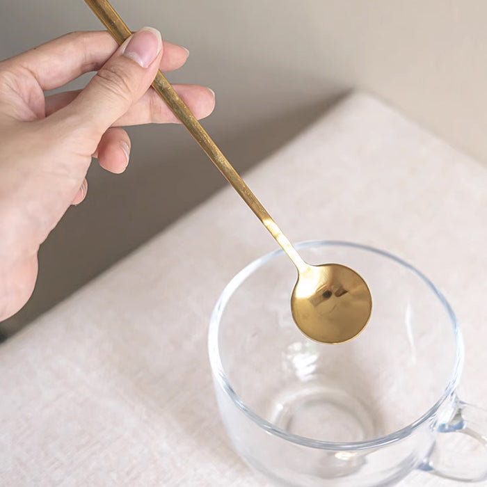 24 Pcs Stainless Steel Stirring Spoons 13cm 15cm Gold Silver