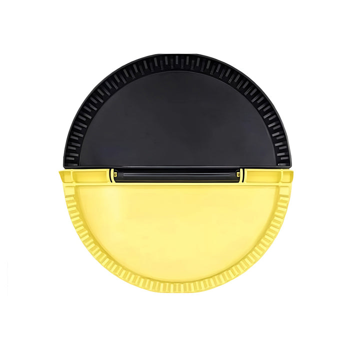 Sandwich Maker Tool Round Food Grade Plastic Yellow Black