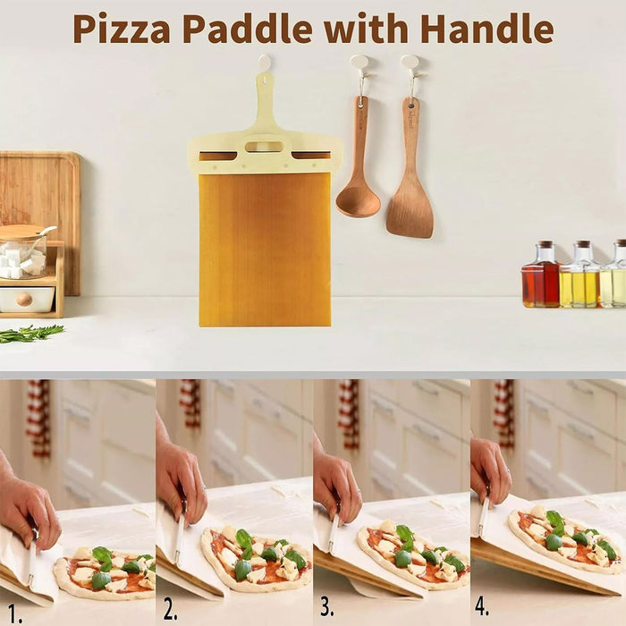 Pizza Peel Sliding Transfer Paddle Food-Grade PP Fiberglass 58 x 30 cm