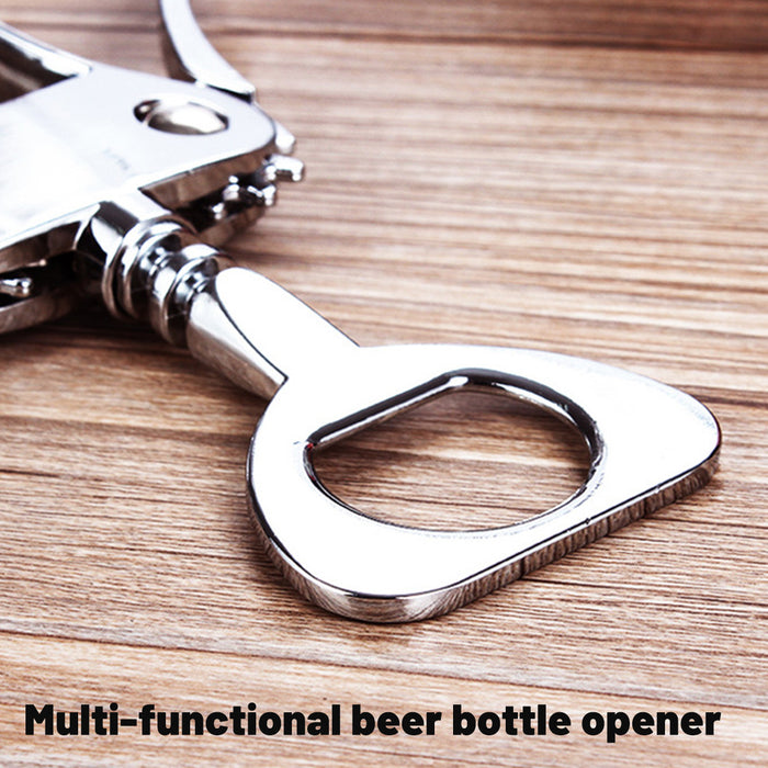 Multi Function Bottle Opener Zinc Alloy Silver for Bar