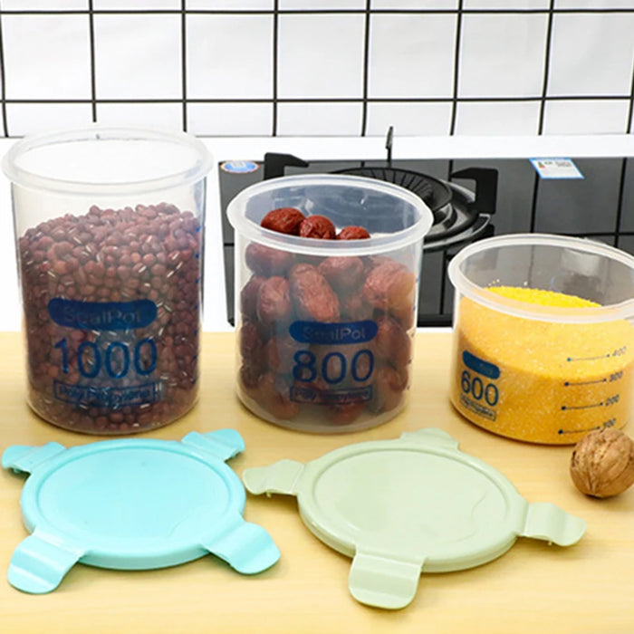 9 Pcs Airtight Food Storage Jars with Snap-Seal Lids
