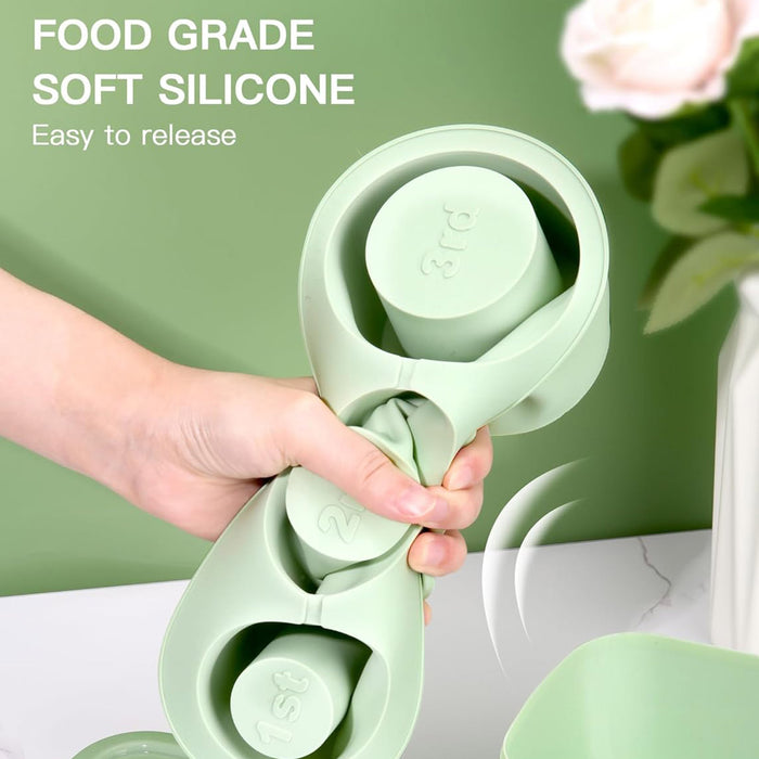 Silicone Ice Cube Tray with Lid for 20oz 30oz 40oz Tumblers
