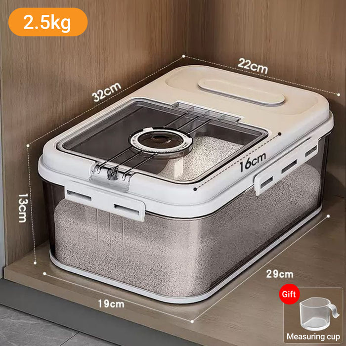 2.5kg 5kg Rice Storage Container with Magnetic Lid