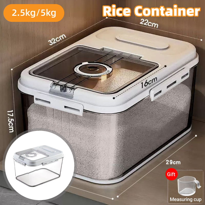2.5kg 5kg Rice Storage Container with Magnetic Lid