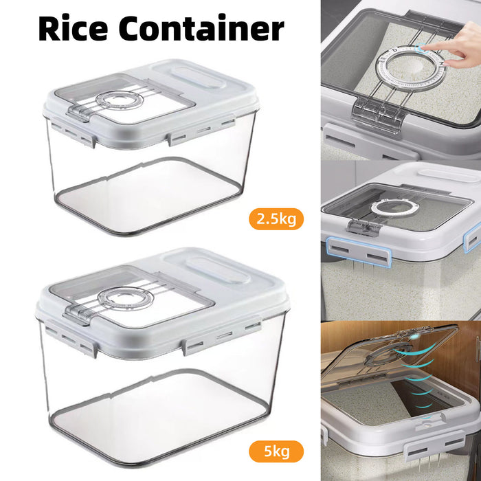 2.5kg 5kg Rice Storage Container with Magnetic Lid