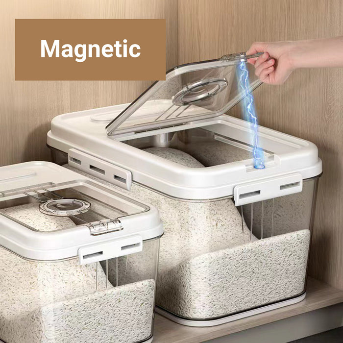 2.5kg 5kg Rice Storage Container with Magnetic Lid