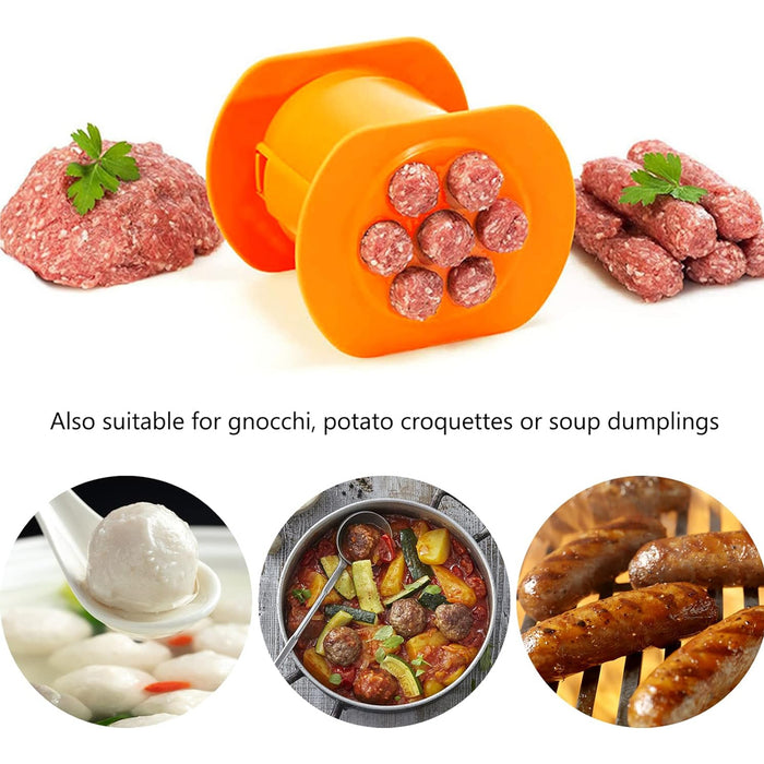 Hot Dog Maker Meat Strip Squeezer Pasta Balls Kitchen Tool