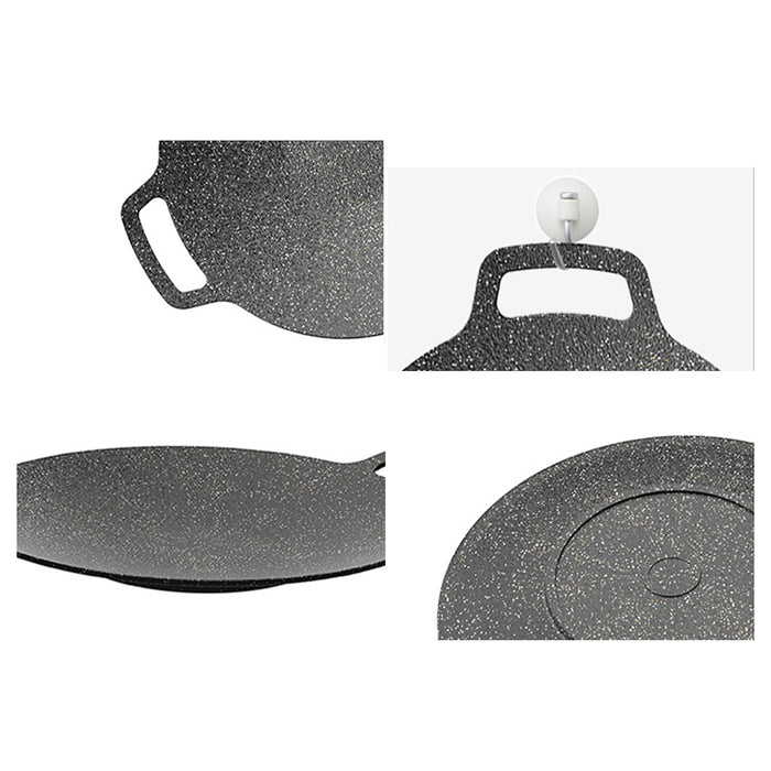 Korean Nonstick BBQ Grill Pan for Stovetop Barbecue Portable Hot Plate Outdoor