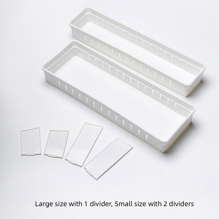 4pcs Drawer Storage Organizer Box Multi Compartment, Kitchen Tableware Sorting