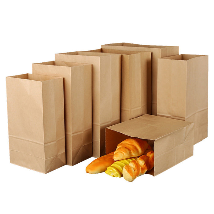 500 Pcs Food Grade Kraft Paper Bags for Bakery and Gift Packaging