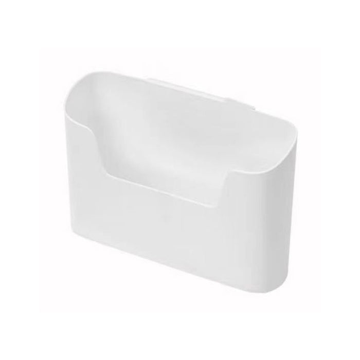 2PCS Wall Mounted Storage Rack Set Self Adhesive White