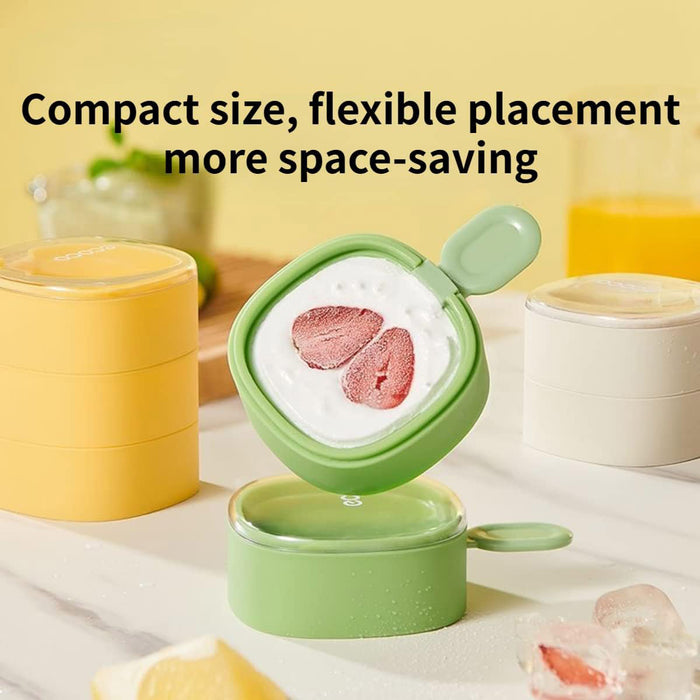 Silicone Ice Cream Popsicle Mould with Detachable Handle