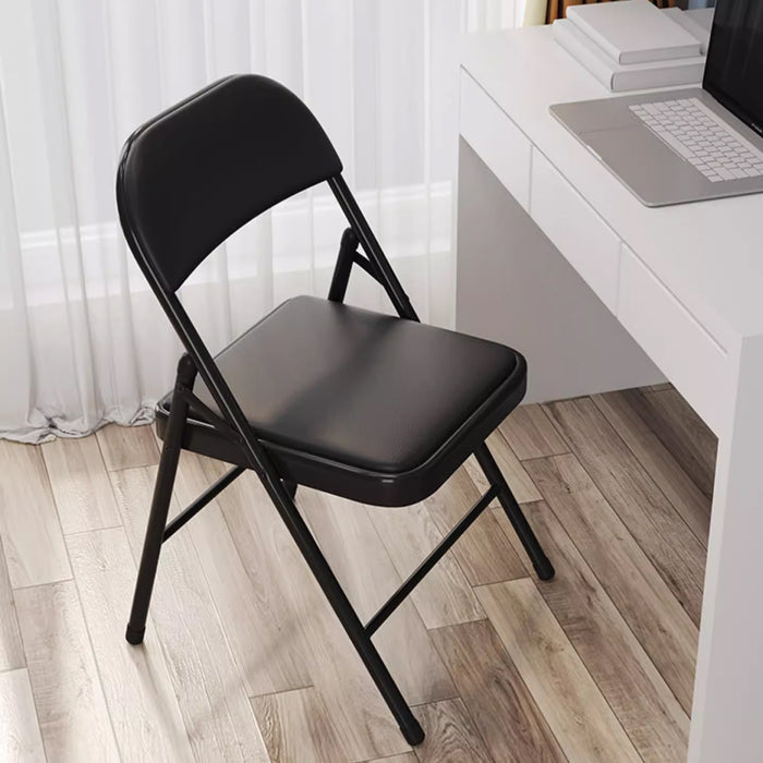 Black Folding Dining Chair, 2pcs