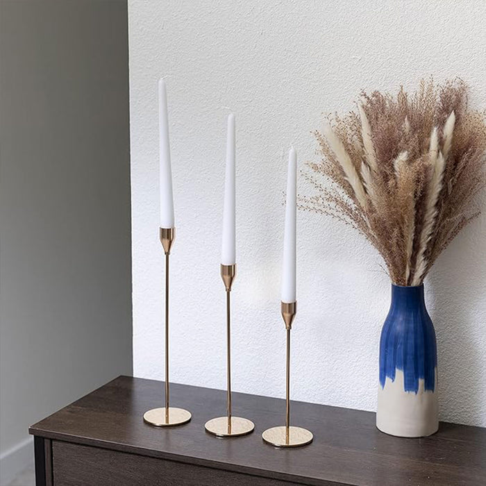 3PCS Decorative Metal Candlestick Holders Set