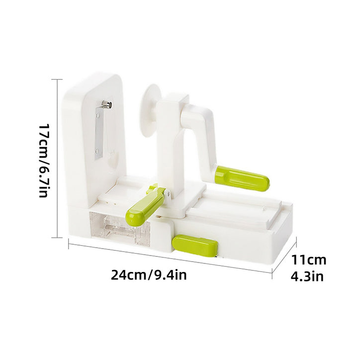 5-in-1 Manual Vegetable Slicer, Spiral Cutter, Grater, Shredder
