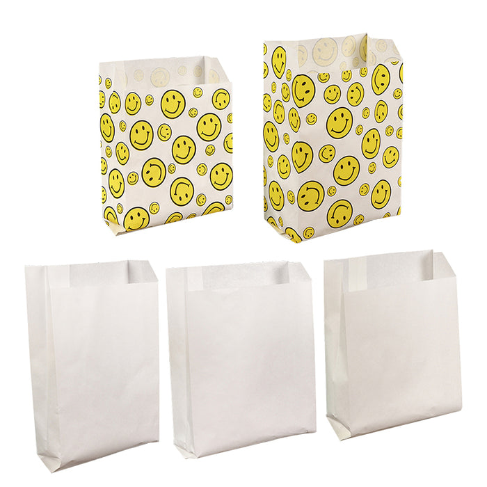 1000 PCS Premium Oil-proof Paper Bag Takeaway Paper Bag for Takeout Supply