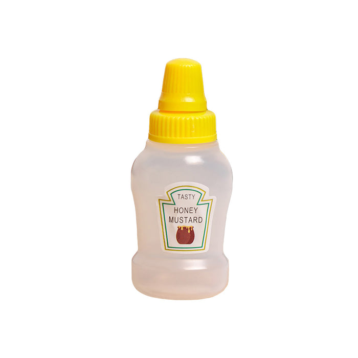 4 Pcs Mini Sauce Bottles Portable Picnic Condiment Containers