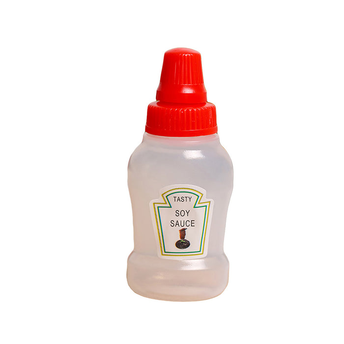 4 Pcs Mini Sauce Bottles Portable Picnic Condiment Containers