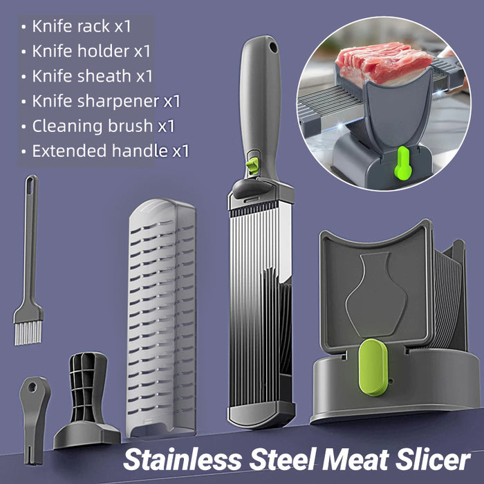Meat Slicer Cutter with Adjustable Thickness ABS Steel