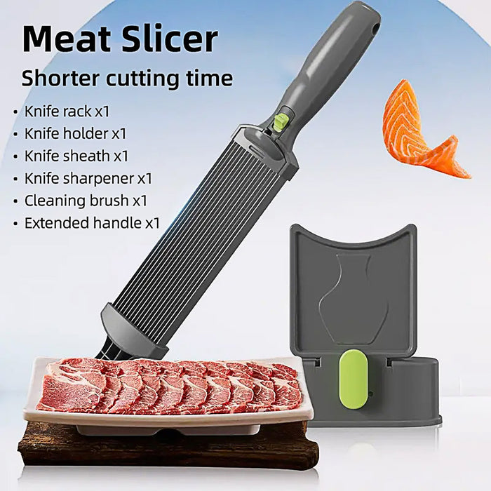 Meat Slicer Cutter with Adjustable Thickness ABS Steel