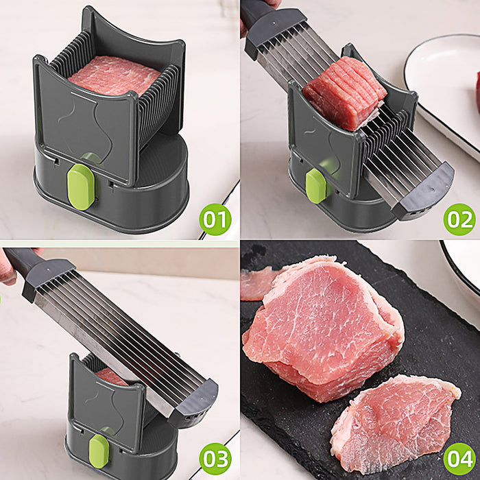 Meat Slicer Cutter with Adjustable Thickness ABS Steel