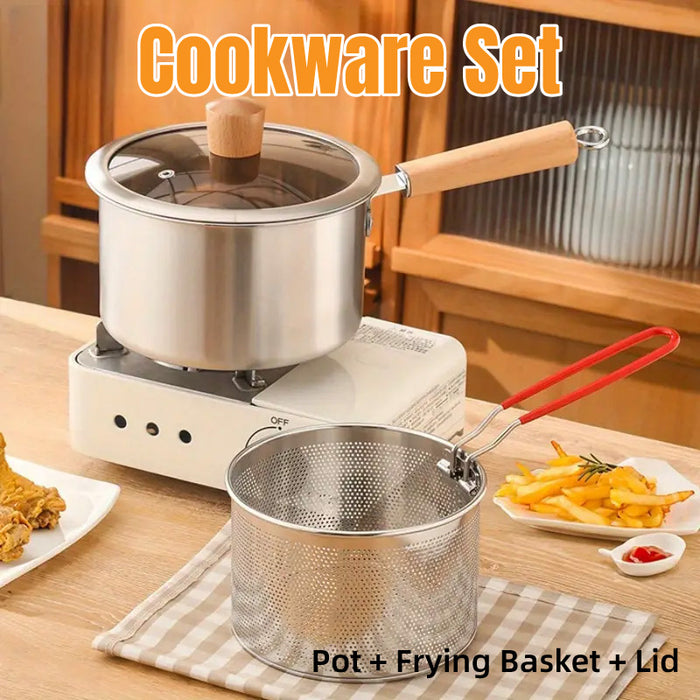 304 Stainless Steel Fryer, Multi-Function Pot