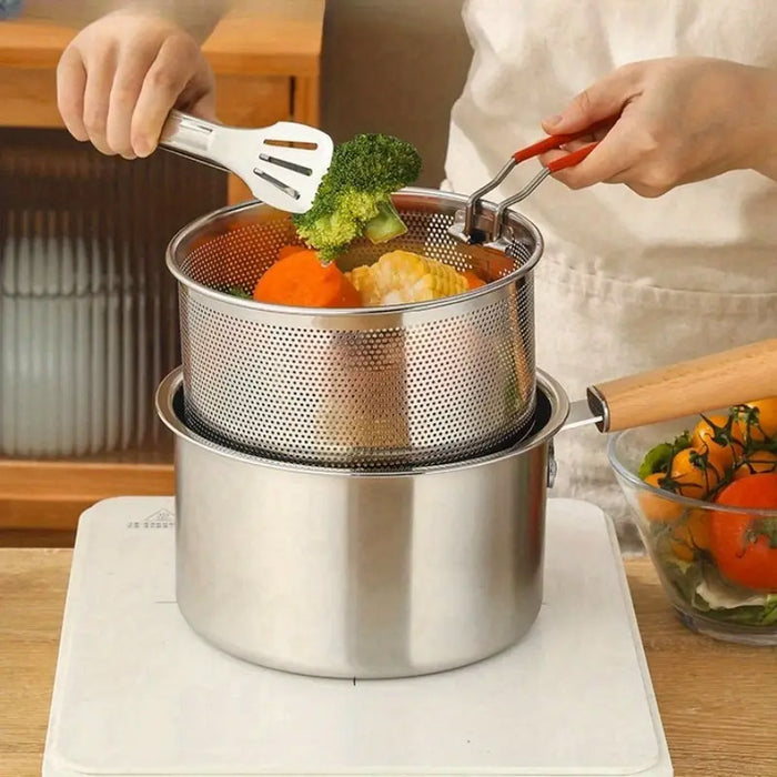 304 Stainless Steel Fryer, Multi-Function Pot