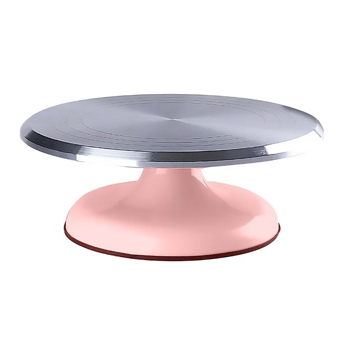 Cake Turntable 10 Inch Aluminum Alloy Top with Stable Base