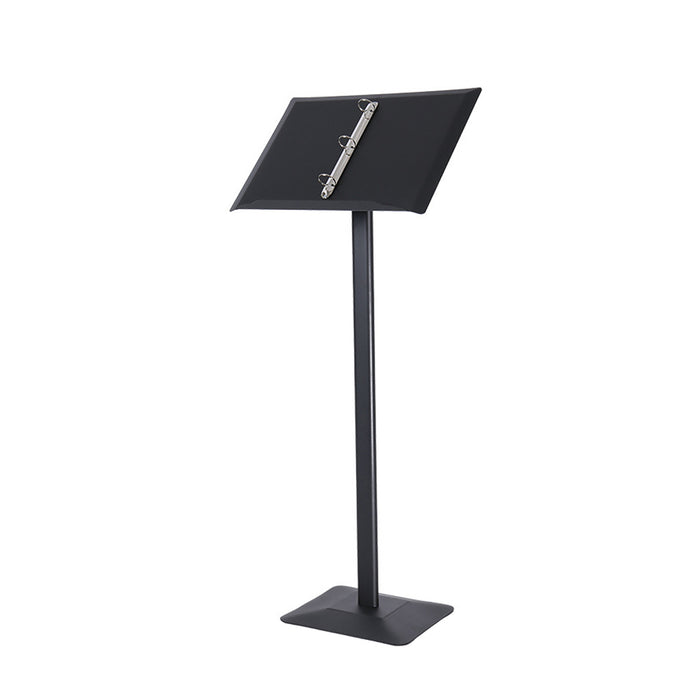 Restaurant Menu Display Stand 115cm with 3-Ring Binder Anti-Slip Base