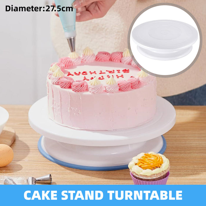 Cake Turntable 10.8 Inch with Silicone Base 360 Rotation