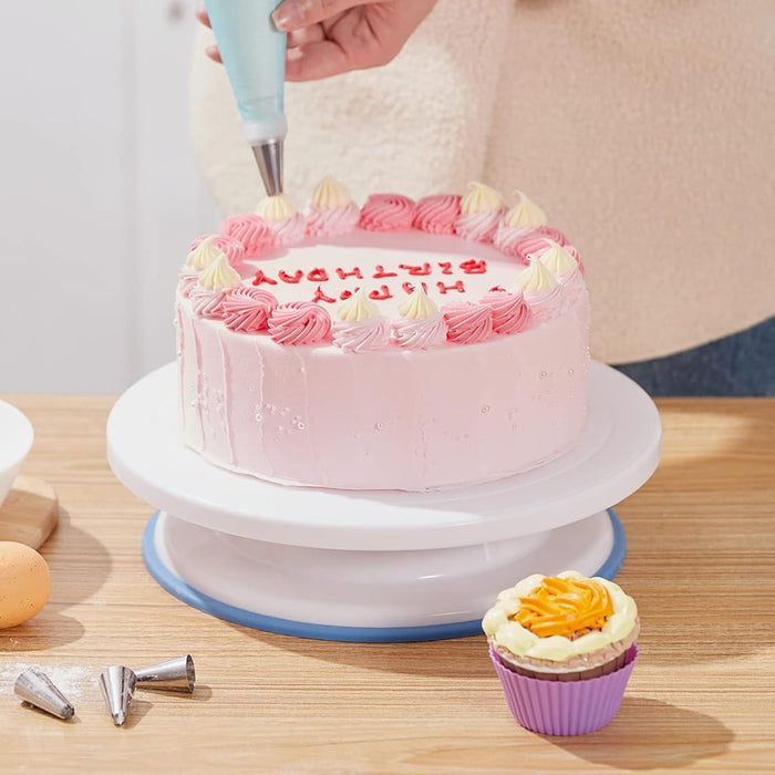 Cake Turntable 10.8 Inch with Silicone Base 360 Rotation