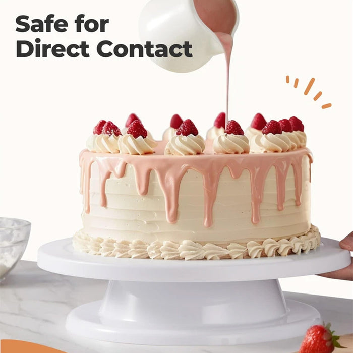 Cake Turntable 10.8 Inch with Silicone Base 360 Rotation